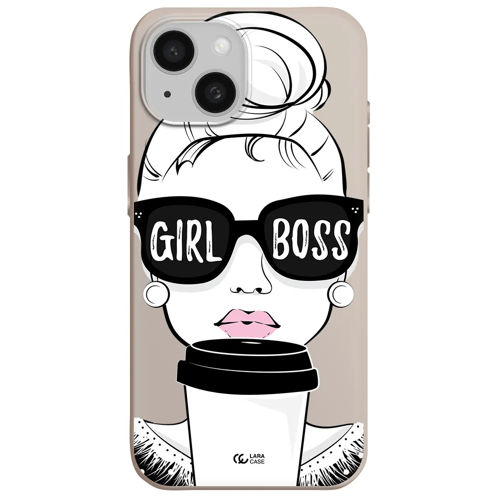 Girl Boss Apple iPhone 15 Silicone Stone Case