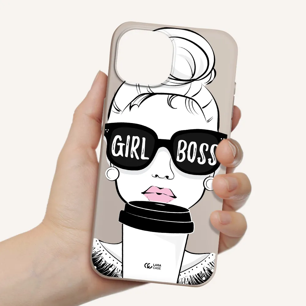 Girl Boss Apple iPhone 15 Silicone Stone Case