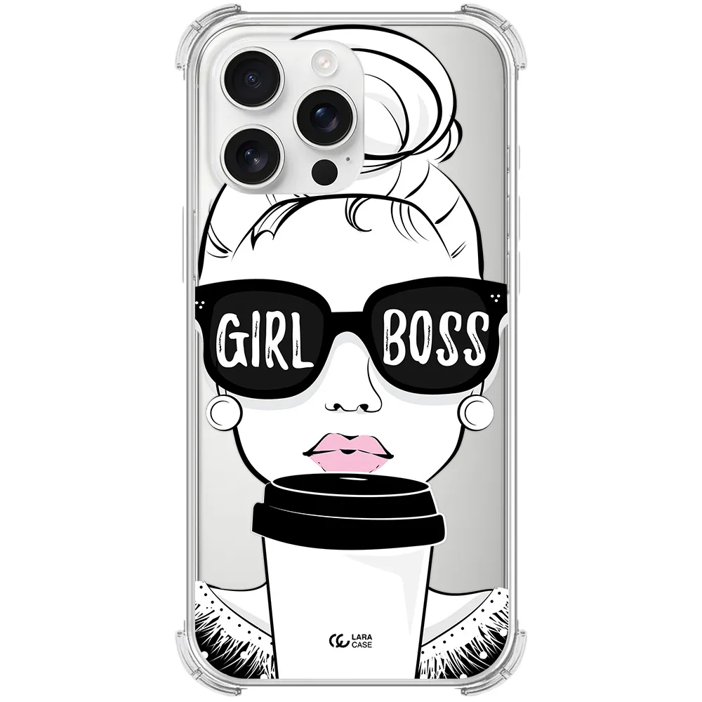 Girl Boss Apple Iphone 16 Pro Max Clear Pc Case