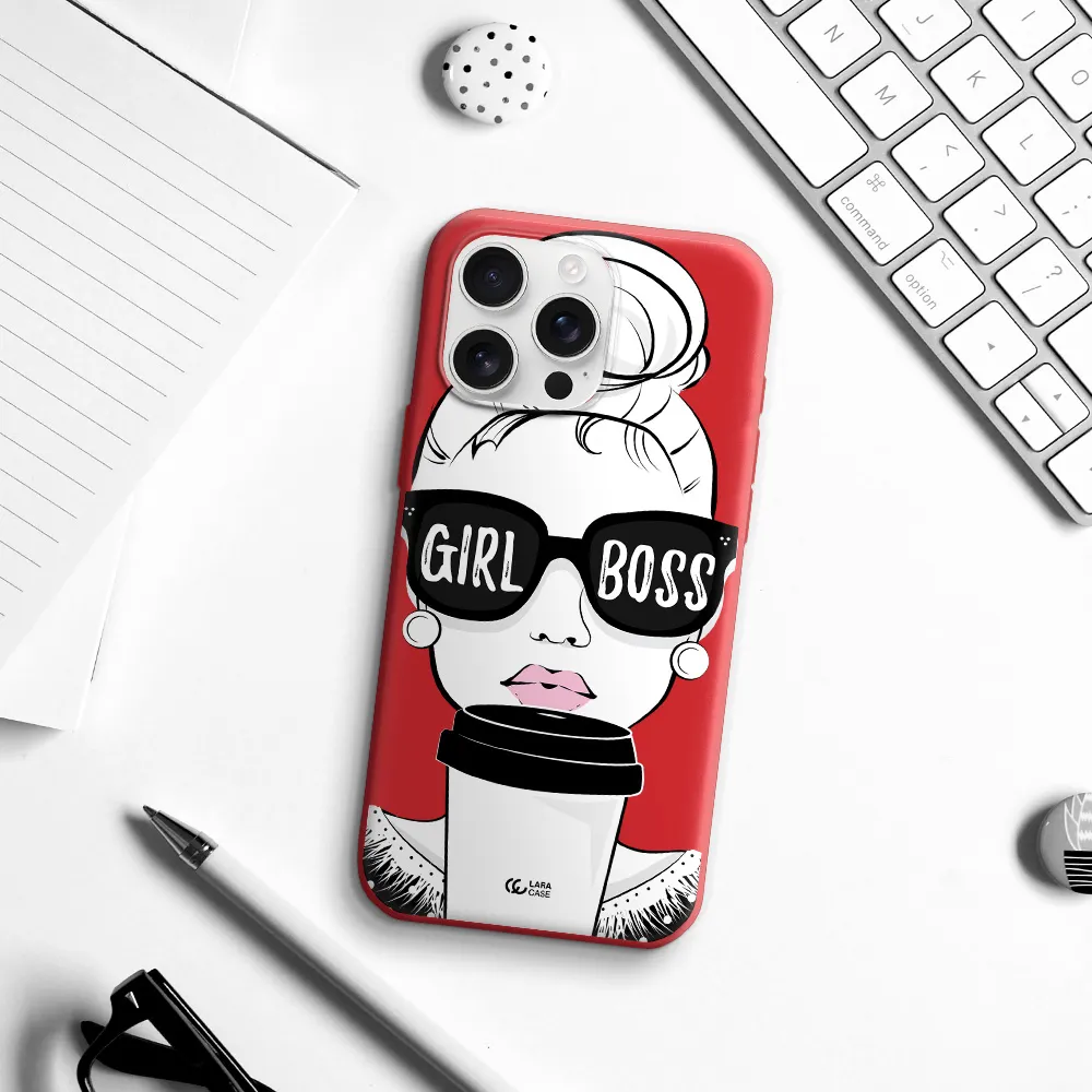Girl Boss Apple Iphone 16 Pro Max Silicone Stone Case
