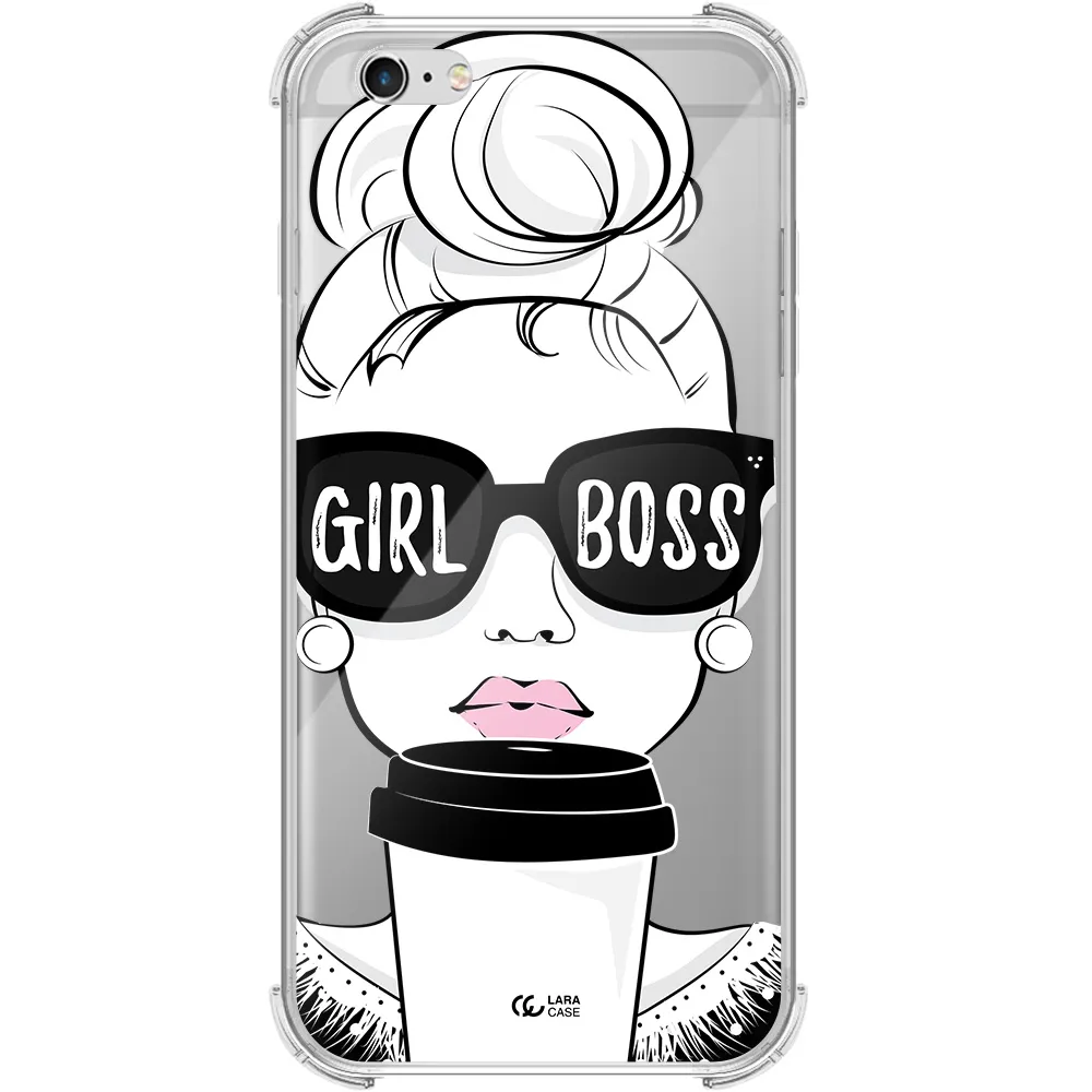 Girl Boss Apple iPhone 6 plus Clear PC Case
