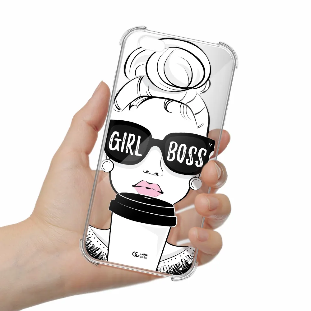 Girl Boss Apple iPhone 6 plus Clear PC Case