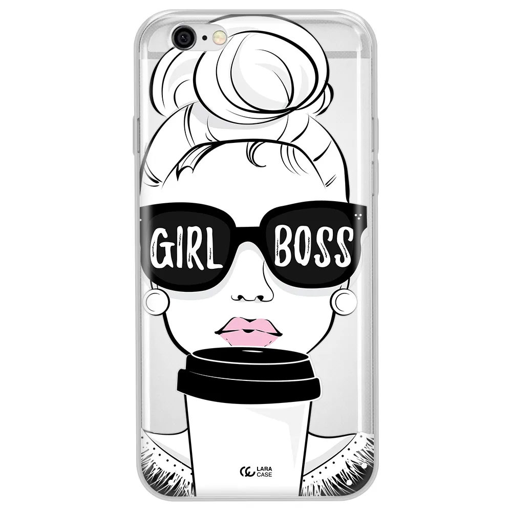 Girl Boss Apple iPhone 6 plus Clear TPU Case