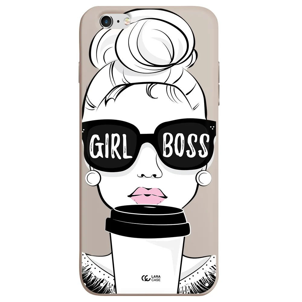 Girl Boss Apple iPhone 6 plus Silicone Stone Case