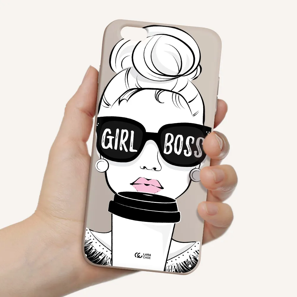 Girl Boss Apple iPhone 6 plus Silicone Stone Case