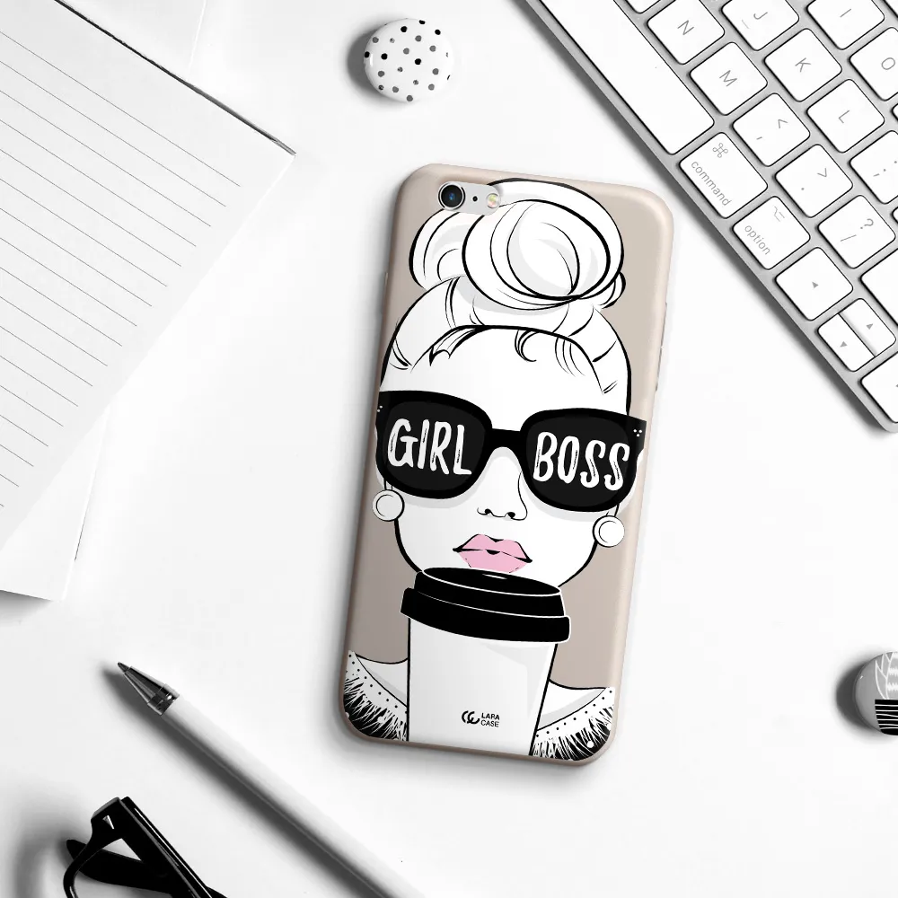 Girl Boss Apple iPhone 6 plus Silicone Stone Case