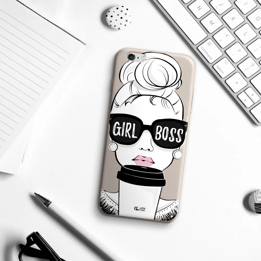 Girl Boss Apple iPhone 6 s plus Silicone Stone Case