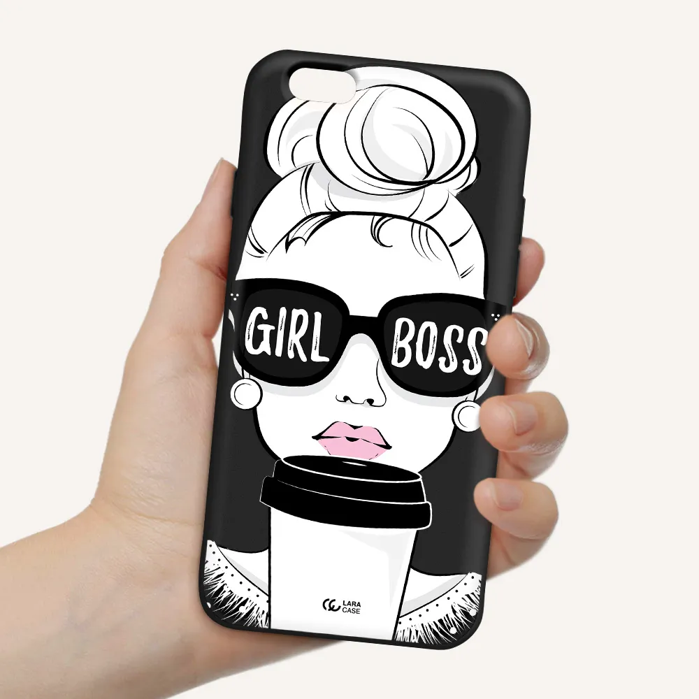 Girl Boss Apple iPhone 6 Silicone black Case