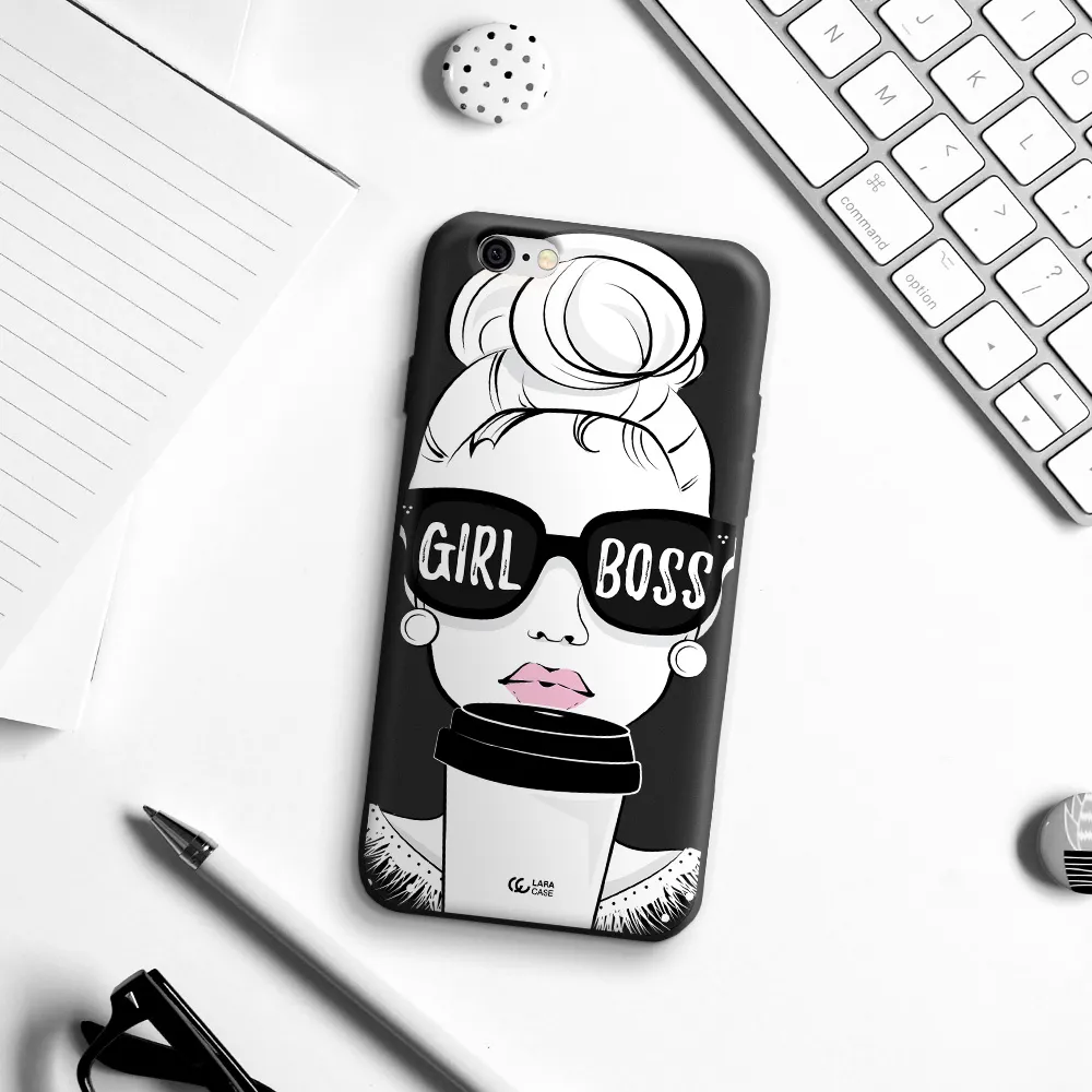 Girl Boss Apple iPhone 6 Silicone black Case