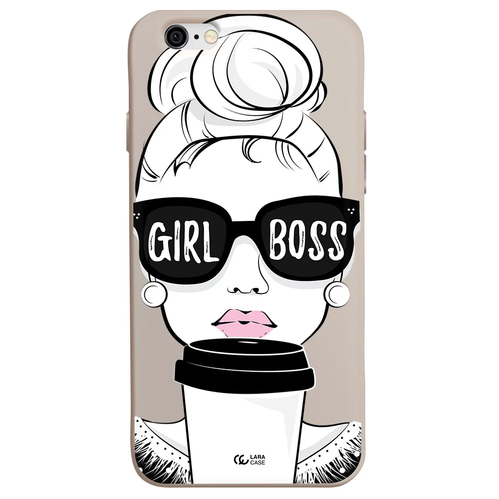 Girl Boss Apple iPhone 6 Silicone Stone Case