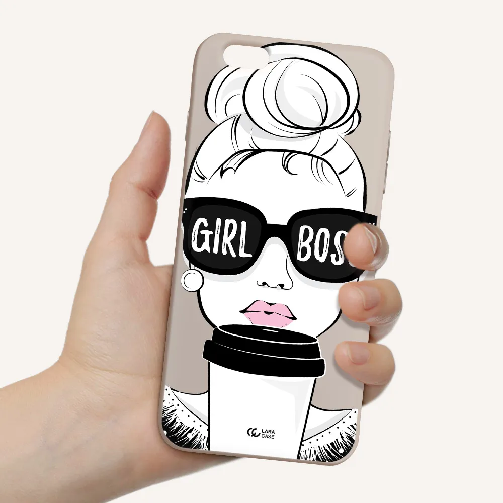 Girl Boss Apple iPhone 6S Silicone Stone Case