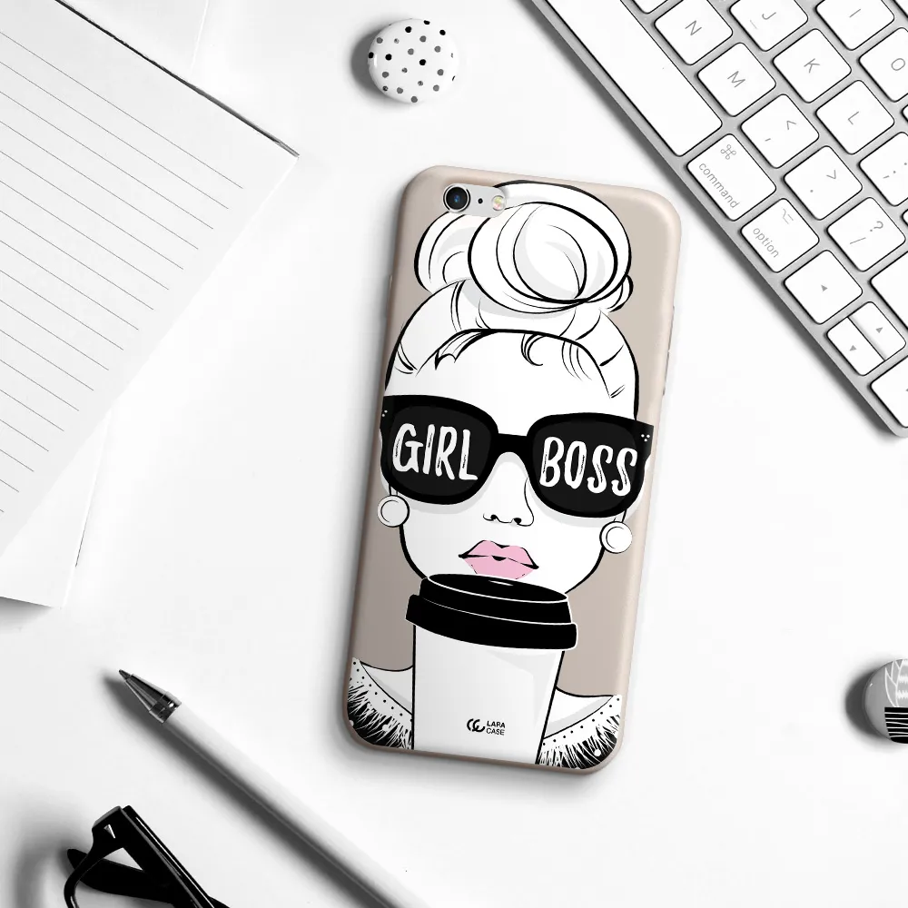 Girl Boss Apple iPhone 6S Silicone Stone Case