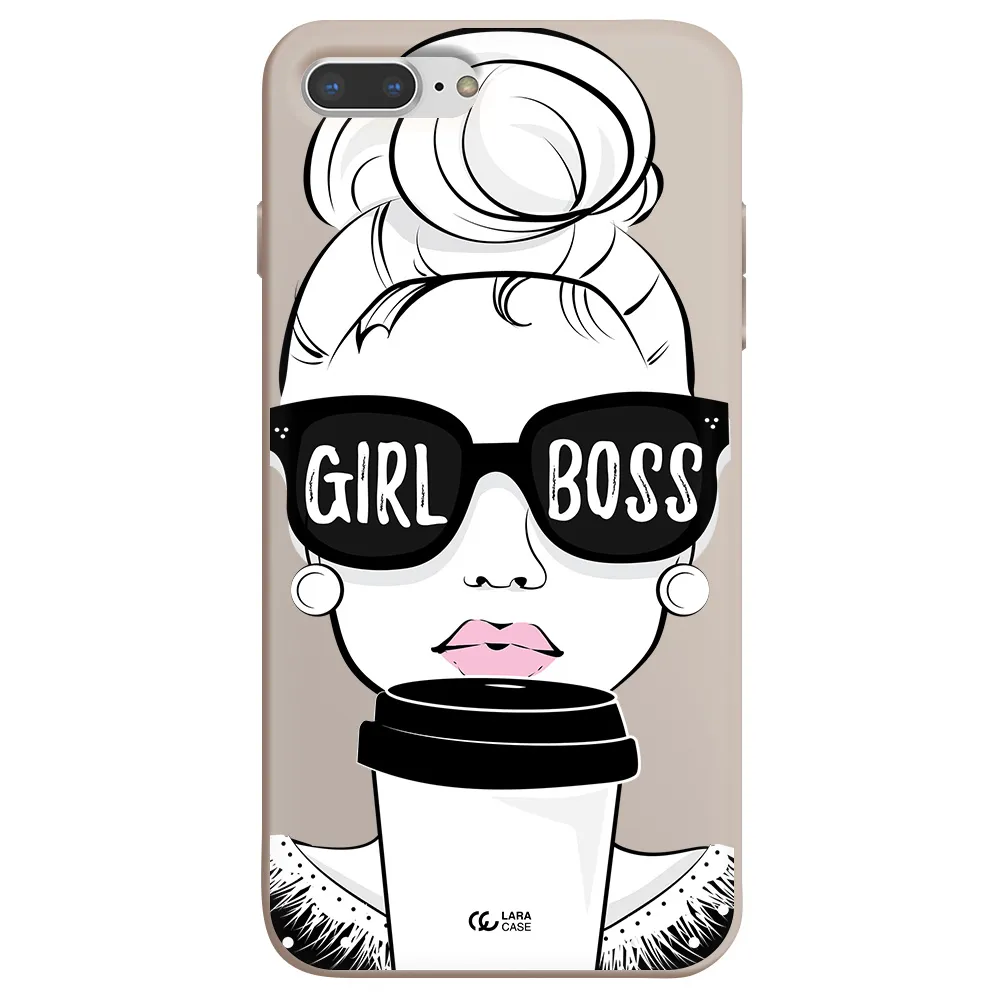 Girl Boss Apple iPhone 7 plus Silicone Stone Case