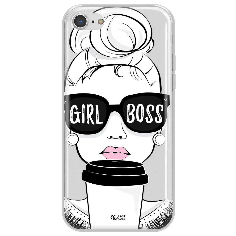Girl Boss Apple iPhone 8 Clear TPU Case