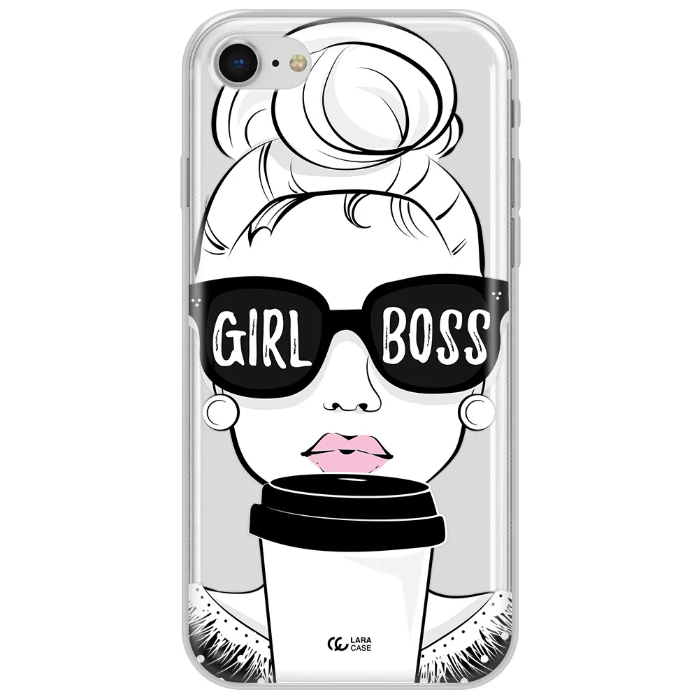 Girl Boss Apple Iphone Se 2020 Clear Tpu Case