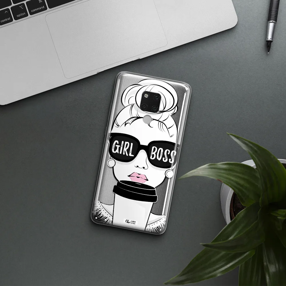 Girl Boss Huawei Mate 20X Clear TPU Case
