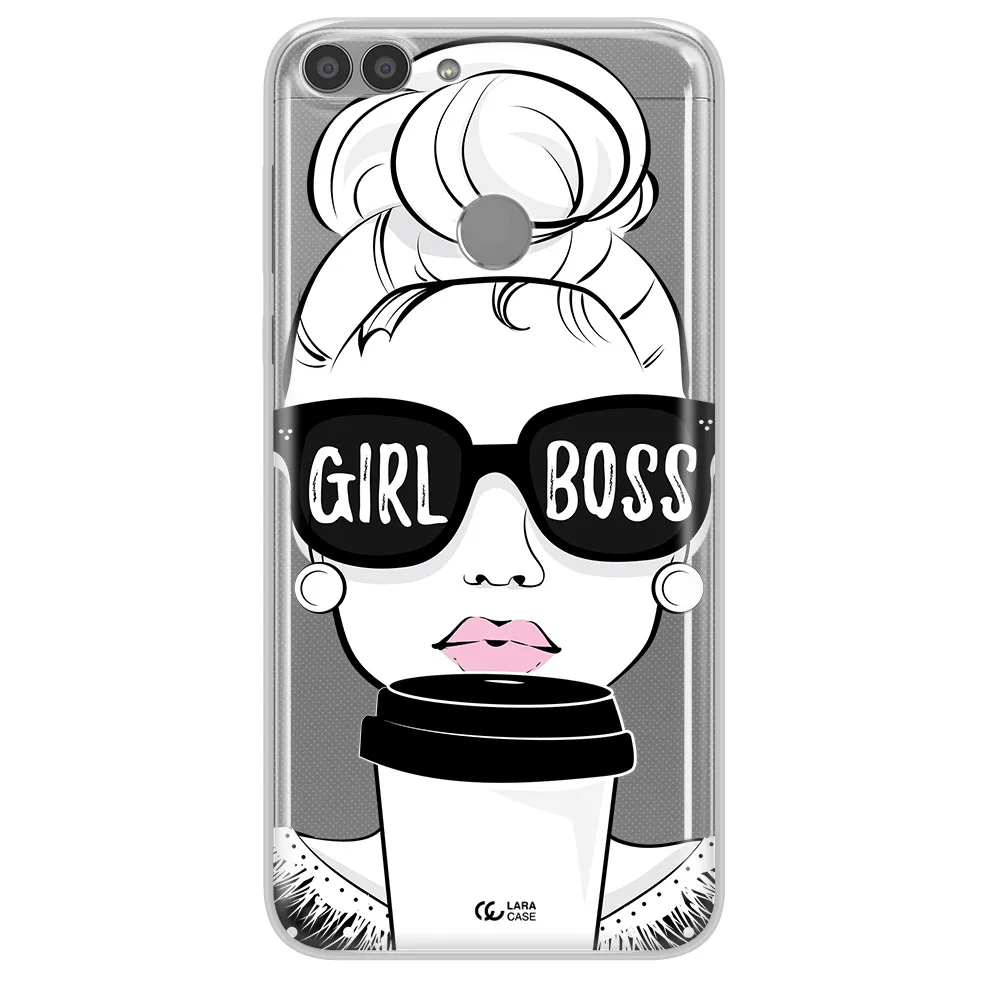 Girl Boss Huawei P Smart Clear TPU Case