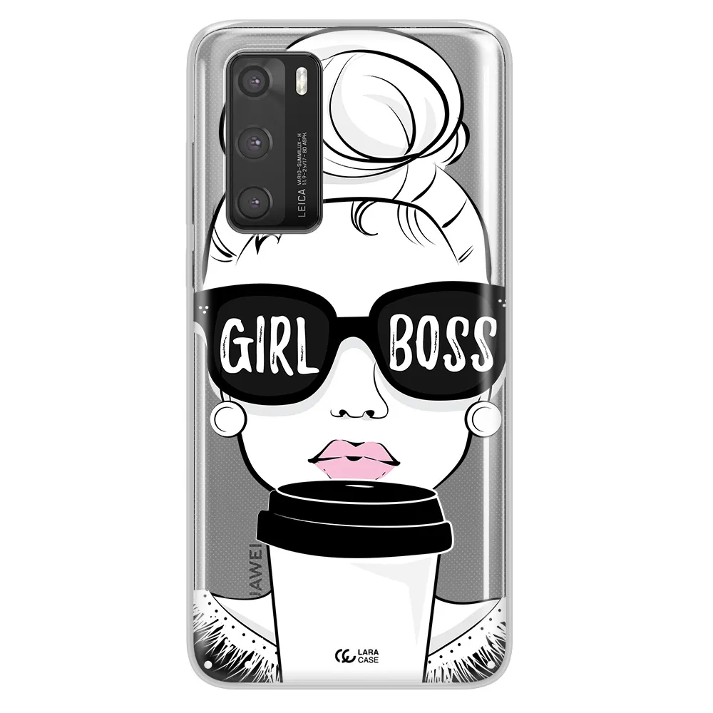 Girl Boss Huawei P40 Clear TPU Case