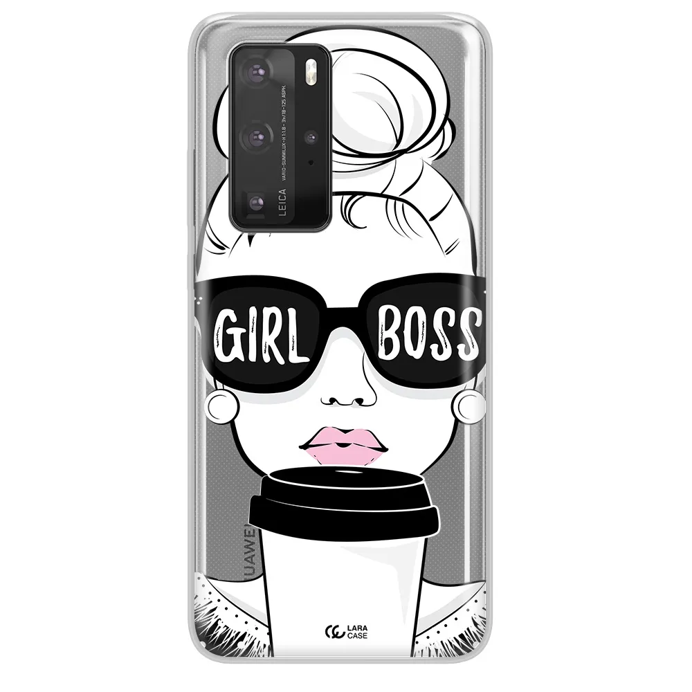 Girl Boss Huawei P40 Pro Clear TPU Case