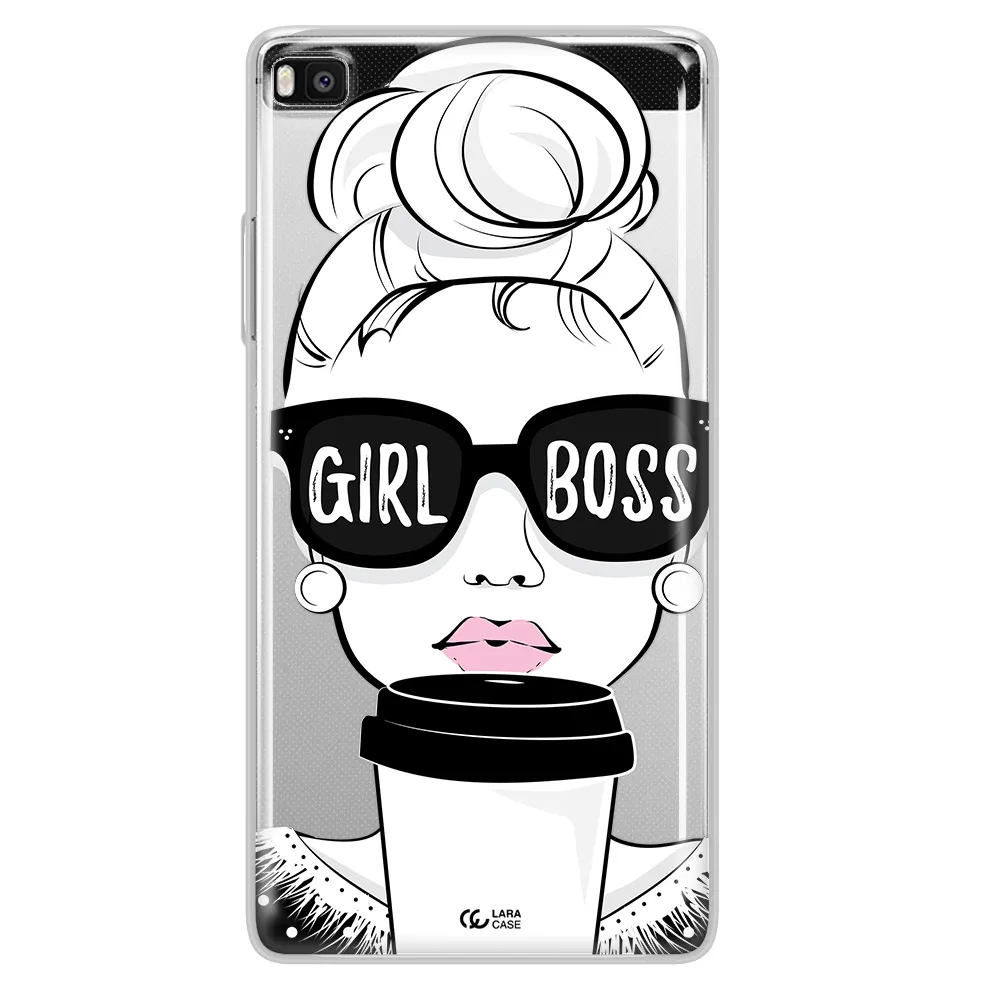 Girl Boss Huawei P8 Clear TPU Case