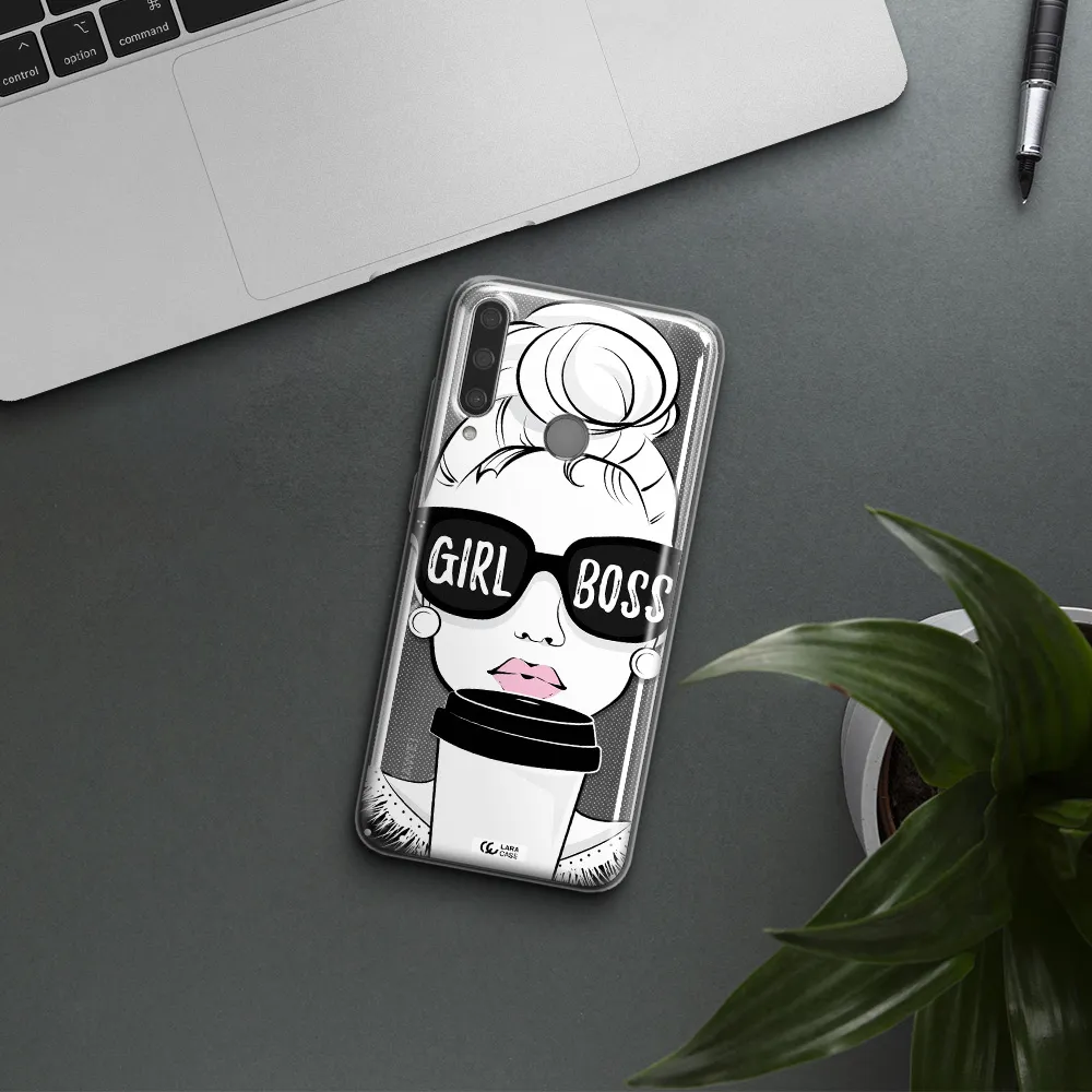 Girl Boss Huawei Y6P Clear TPU Case