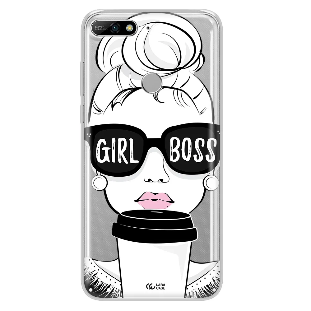 Girl Boss Huawei Y7 2018 Clear TPU Case