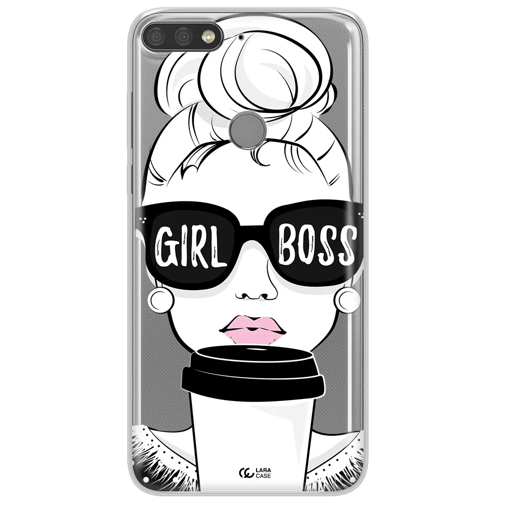 Girl Boss Huawei Y7 Prime 2018 Clear TPU Case