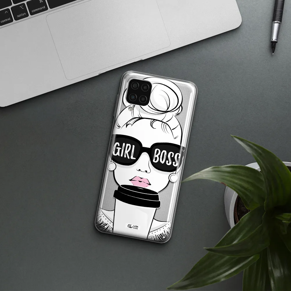 Girl Boss Samsung A12 4g Clear TPU Case