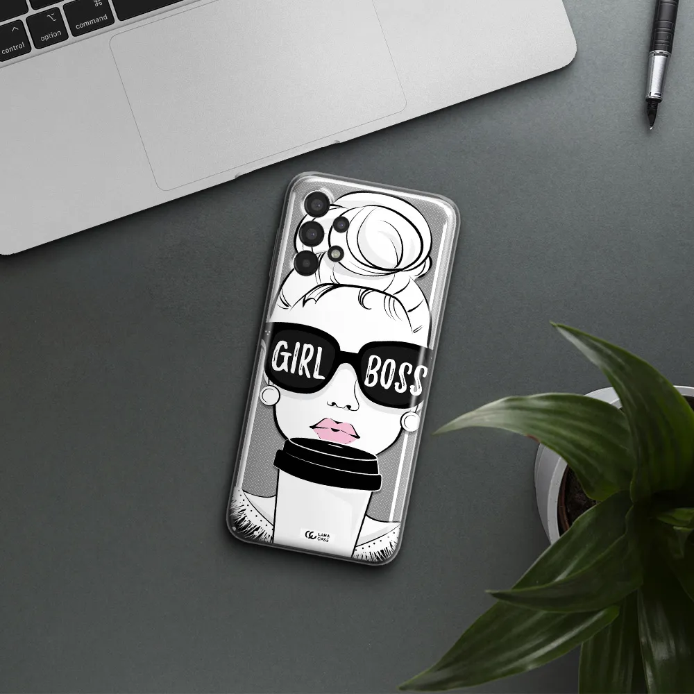 Girl Boss Samsung A13 Clear TPU Case