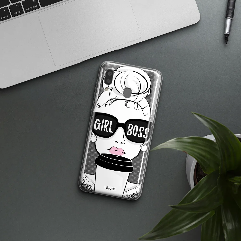Girl Boss Samsung A20 Clear TPU Case