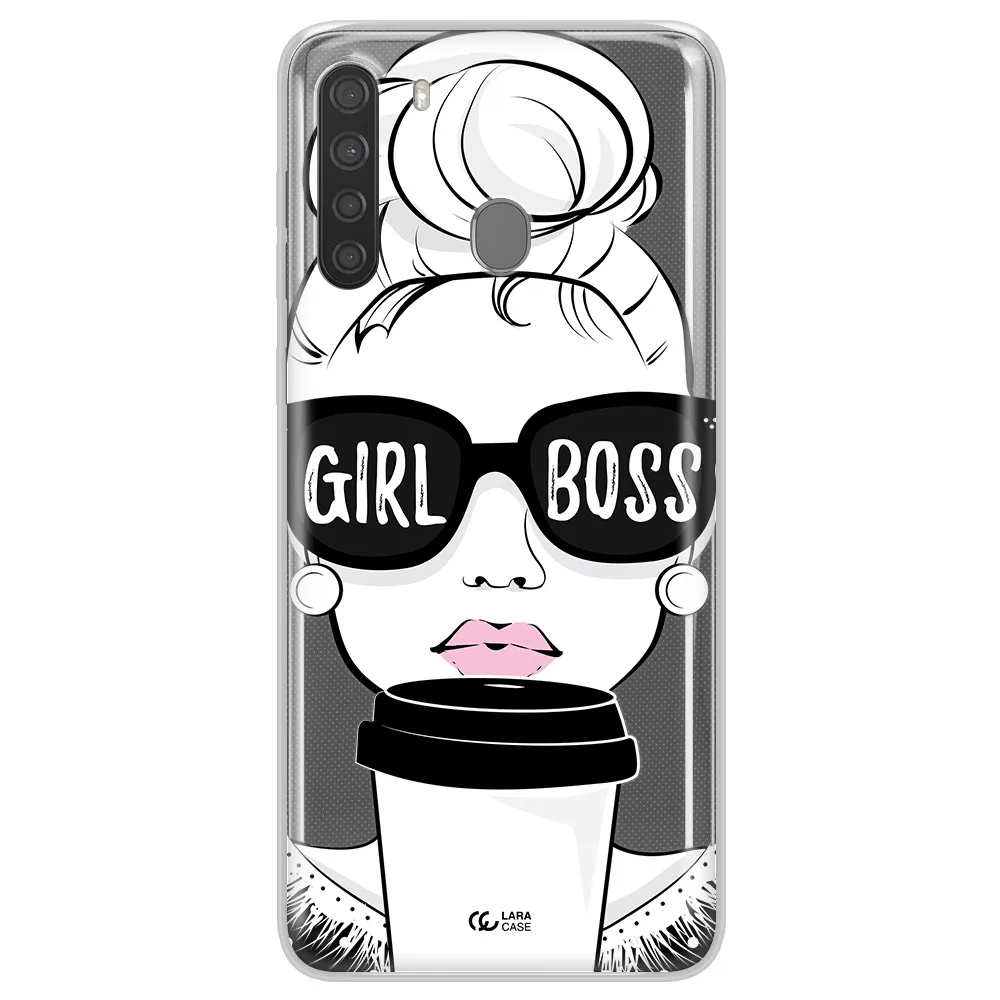 Girl Boss Samsung A21 Clear TPU Case