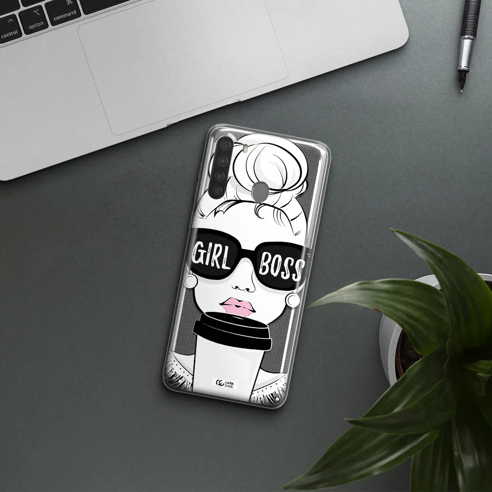 Girl Boss Samsung A21 Clear TPU Case