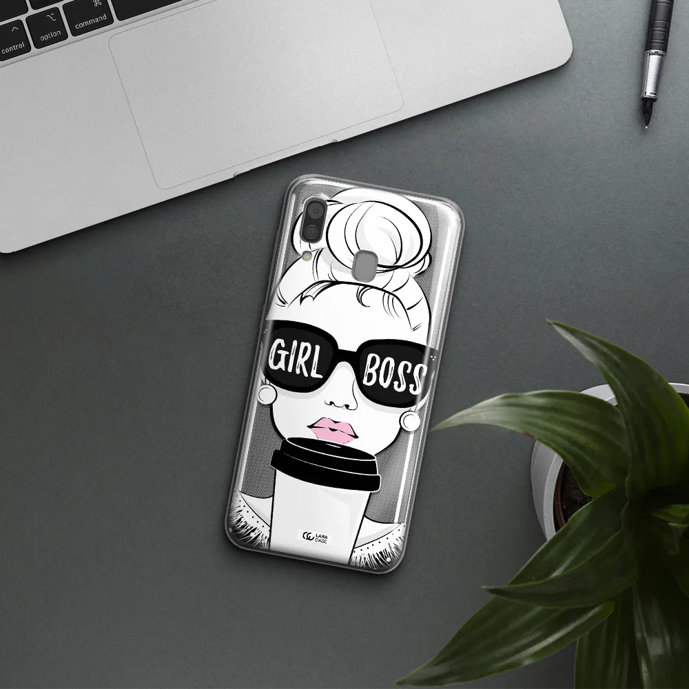 Girl Boss Samsung A30 Clear TPU Case