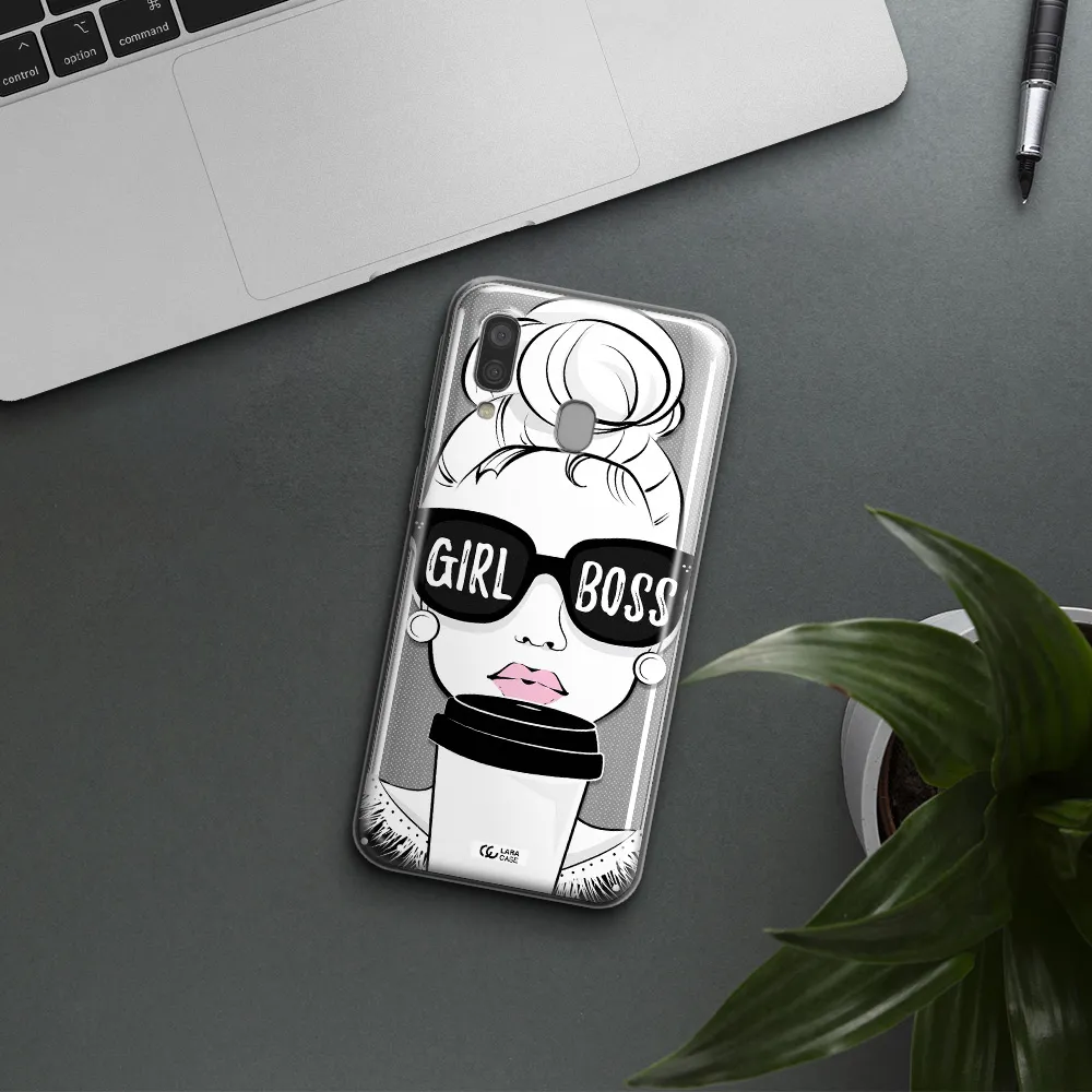 Girl Boss Samsung A40 Clear TPU Case