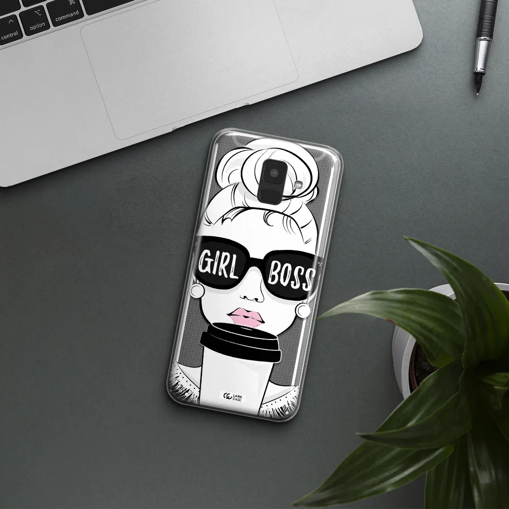 Girl Boss Samsung A6 Clear TPU Case