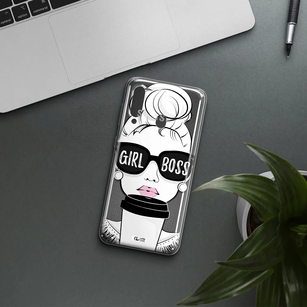 Girl Boss Samsung A60 Clear TPU Case