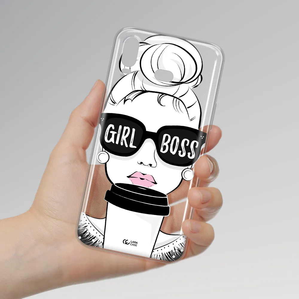 Girl Boss Samsung A6S Clear TPU Case