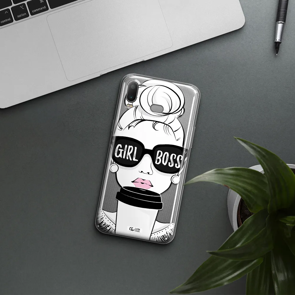 Girl Boss Samsung A6S Clear TPU Case