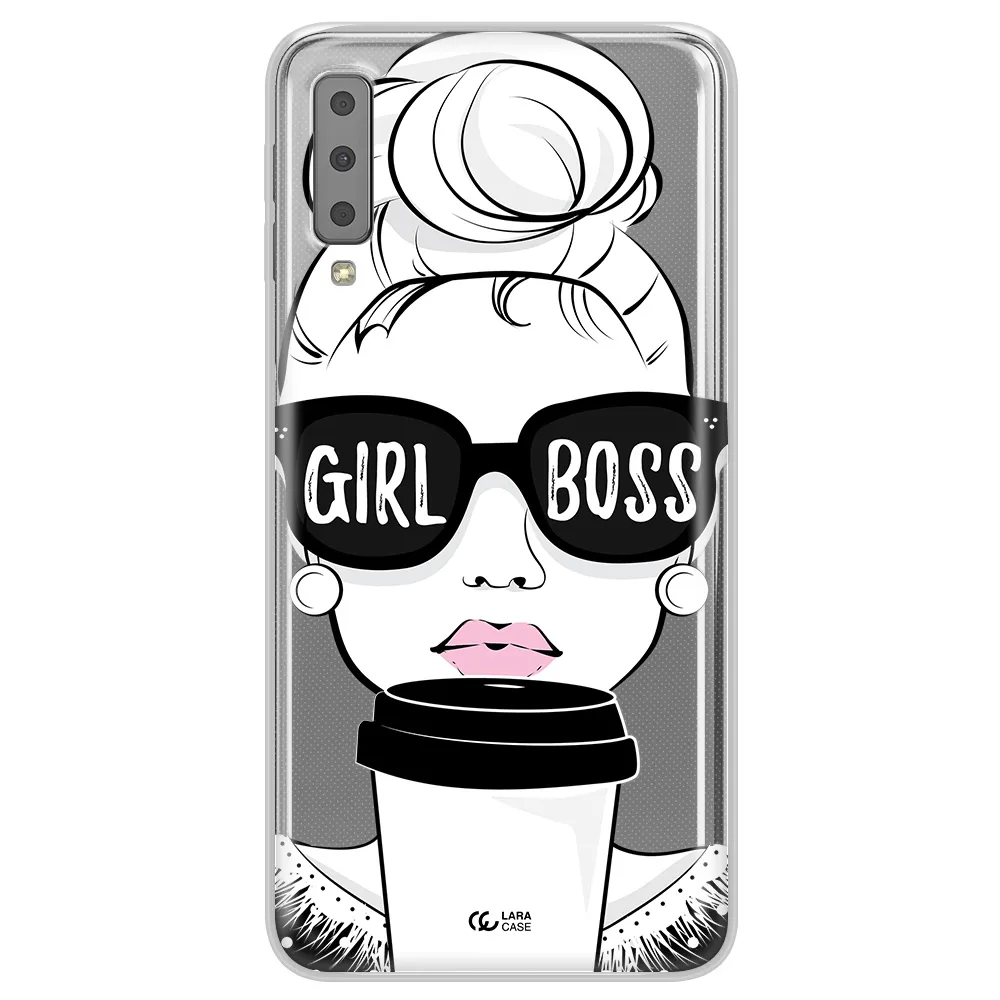 Girl Boss Samsung A7 2018 Clear TPU Case