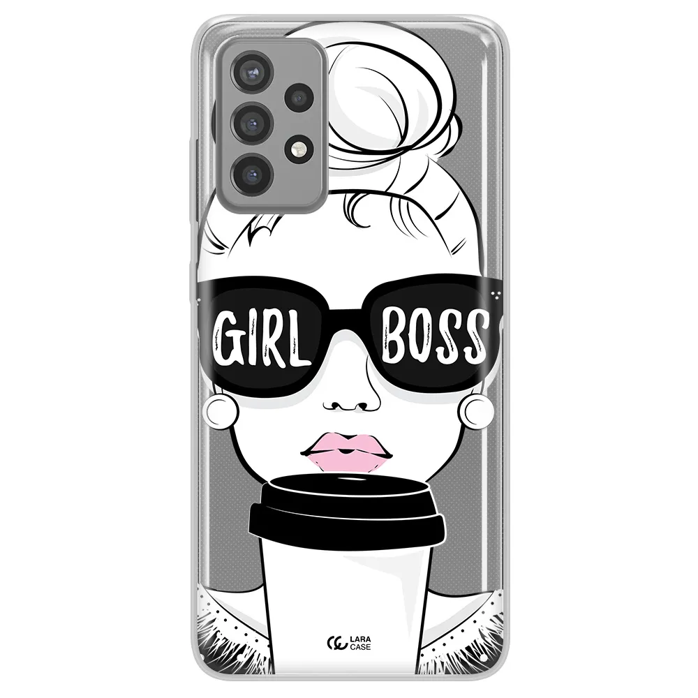Girl Boss Samsung A72 Clear TPU Case