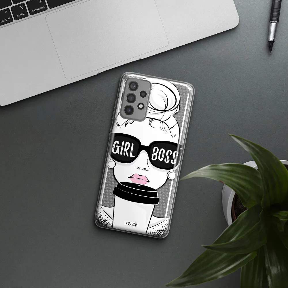 Girl Boss Samsung A72 Clear TPU Case