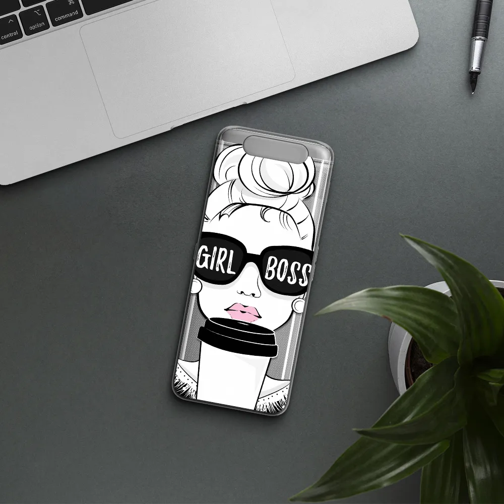 Girl Boss Samsung A80 Clear TPU Case