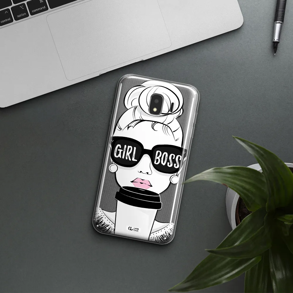 Girl Boss Samsung J4 Clear TPU Case