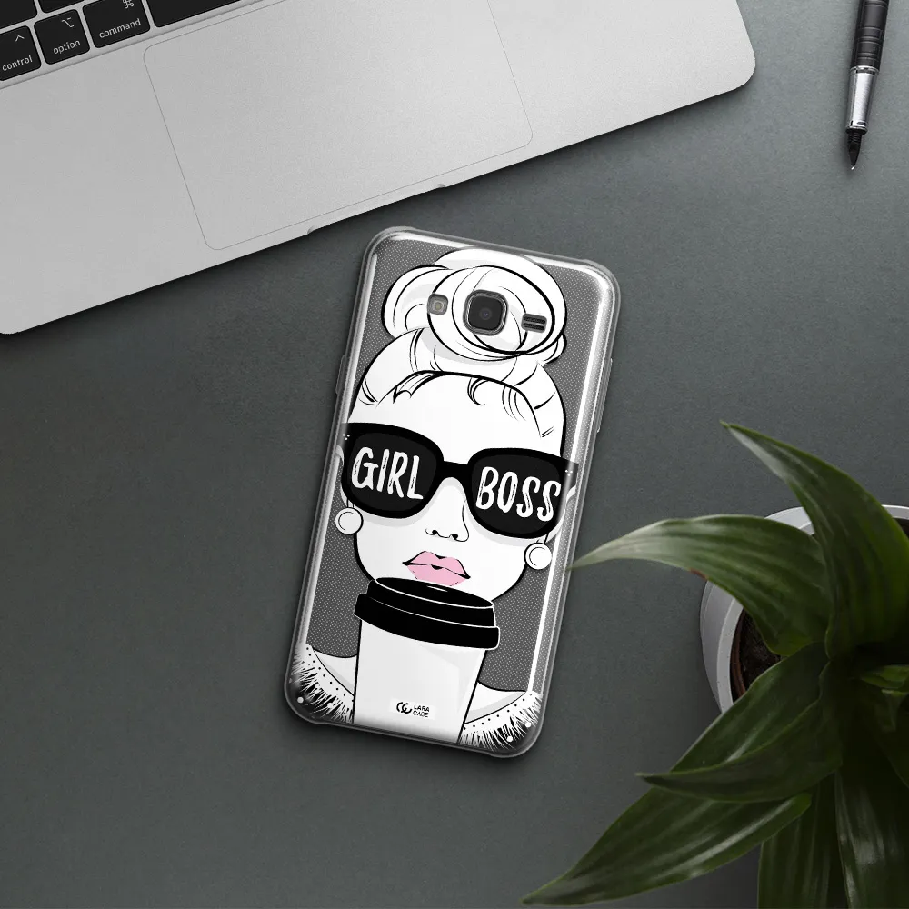 Girl Boss Samsung J7 2015 Clear TPU Case