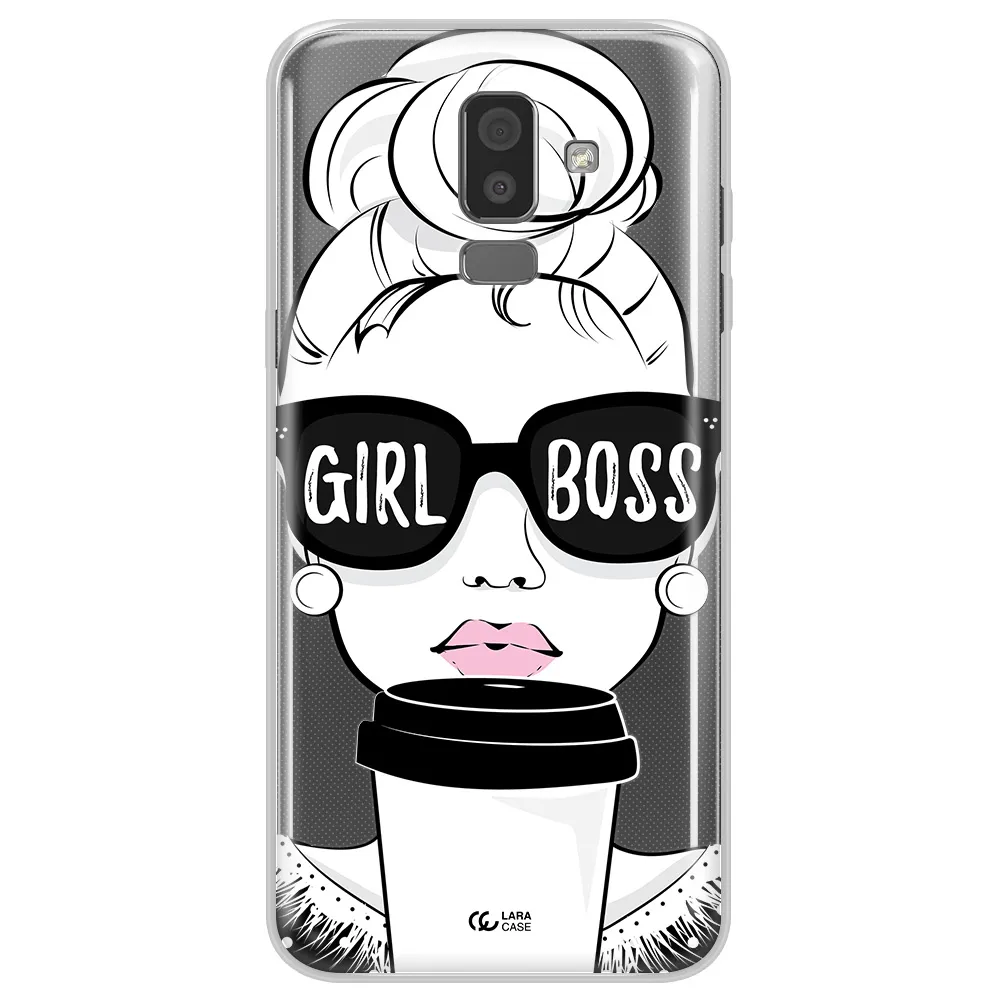 Girl Boss Samsung J8 Clear TPU Case