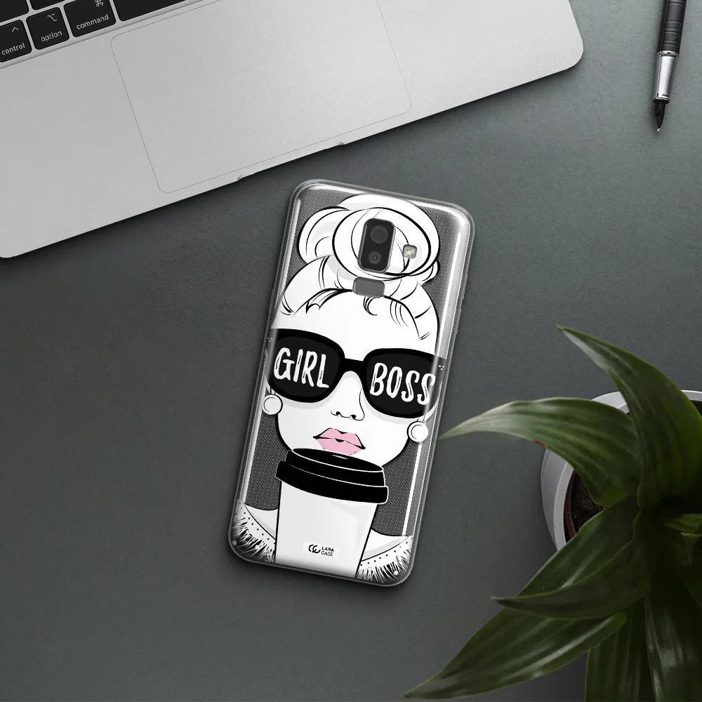 Girl Boss Samsung J8 Clear TPU Case