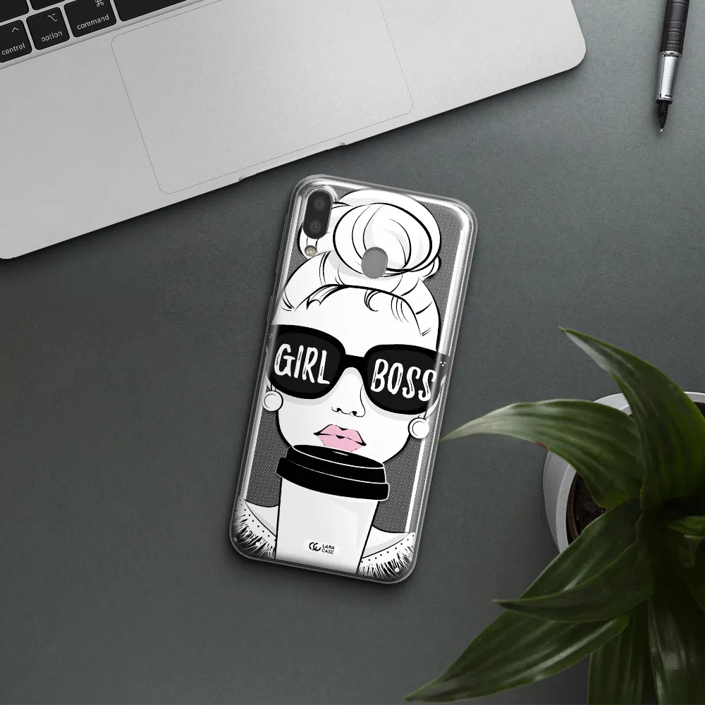 Girl Boss Samsung M20 Clear TPU Case