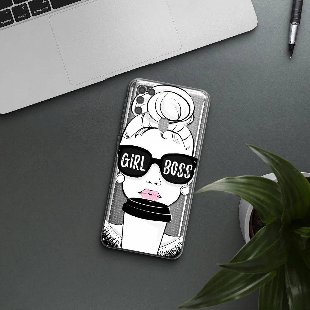 Girl Boss Samsung M31 Clear TPU Case