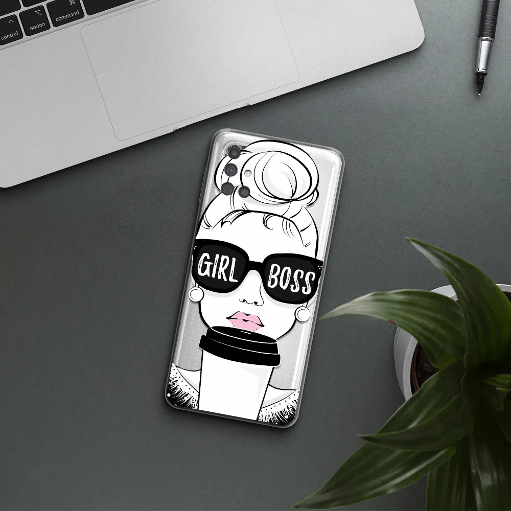 Girl Boss Samsung M51 Clear TPU Case