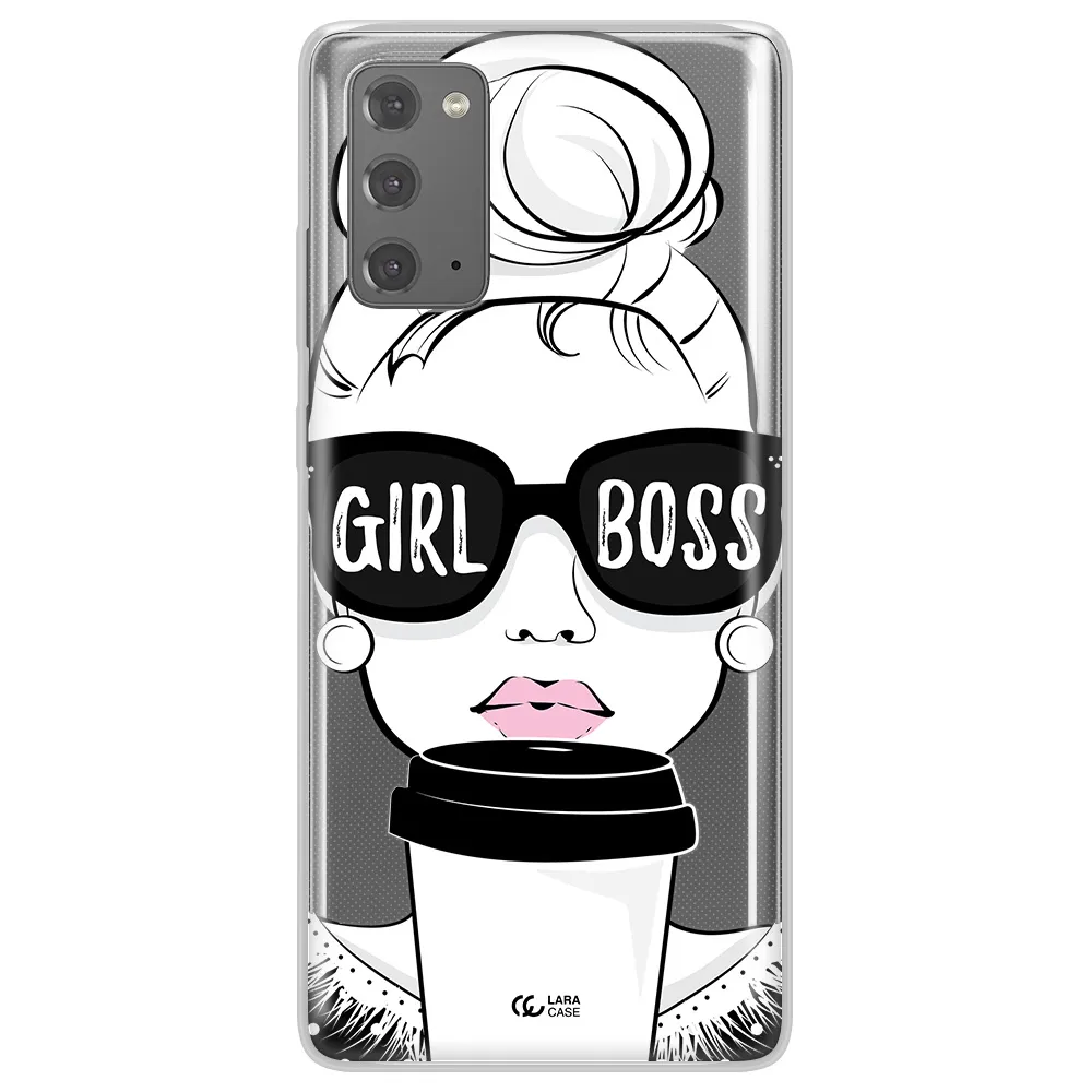 Girl Boss Samsung Note 20 Clear TPU Case